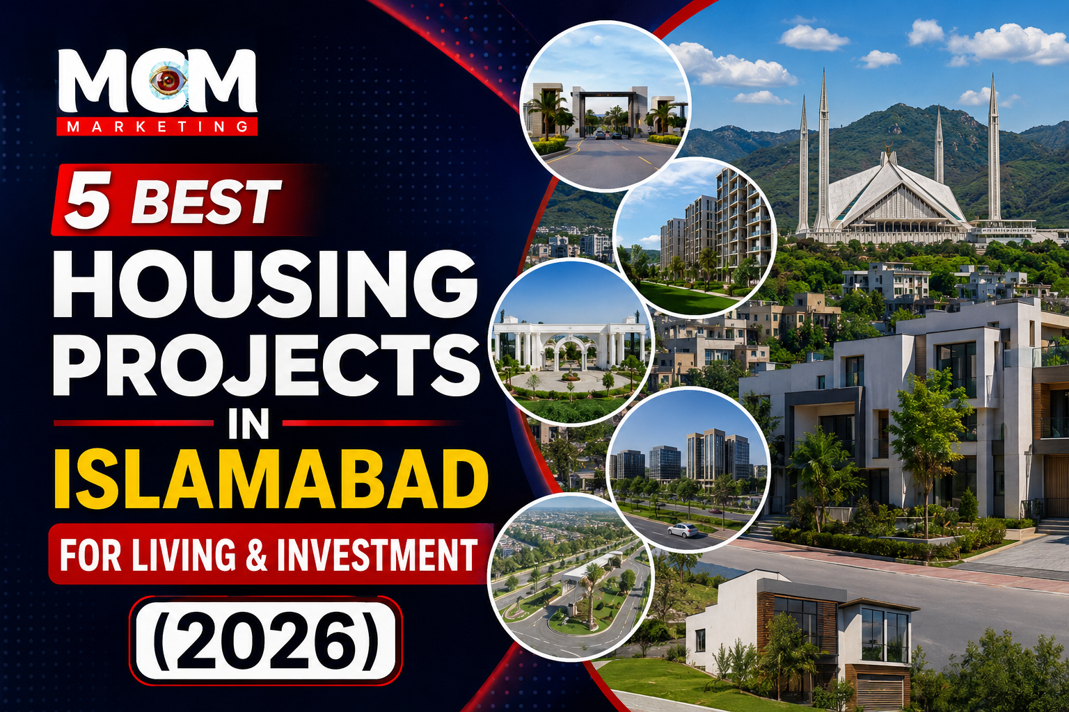 5 Best Housing Projects in Islamabad for luxury Living & investment.